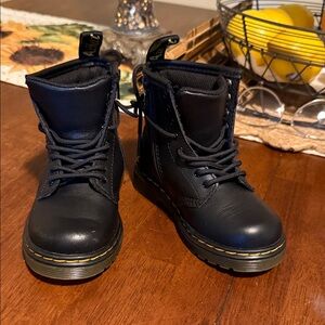 Dr. Martens Black Kids Lace-Up Boots